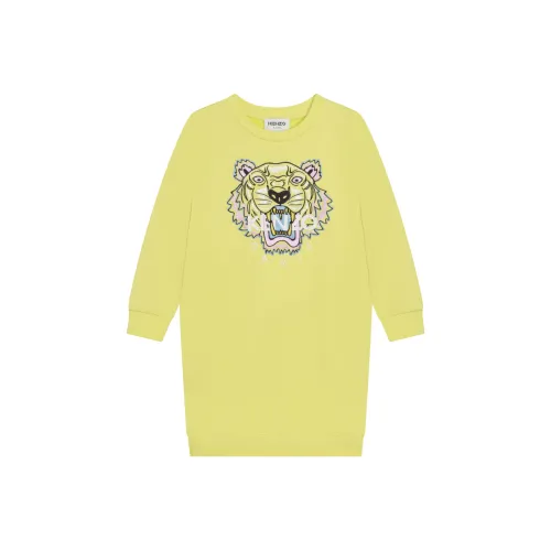 KENZO Светло-зеленые Платья для детей
