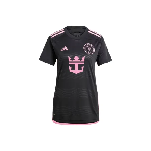 Adidas Inter Miami CF 23 24 Away Jersey Футбол Jersey Fan Edition Miami International Team Away Women's Black