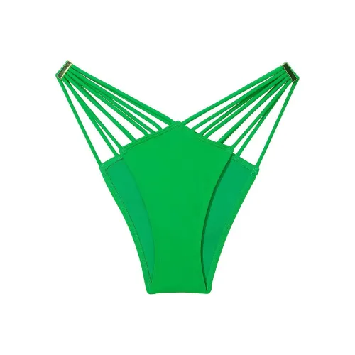 Victoria's Secret Розовый Плавание Strappy Фурнитура Brazilian Бикини Низ IslandJade Плавки Женские Жадеит