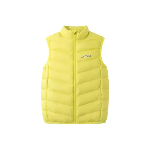 ASICS Пуховый жилет Желтый Зеленый Подростки