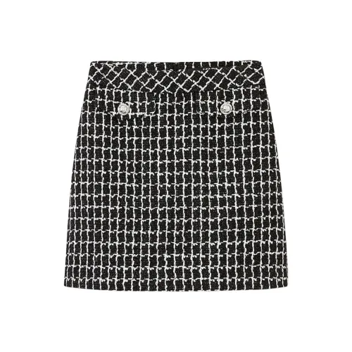 KARL LAGERFELD Повседневные короткие юбки Женские Черный белый