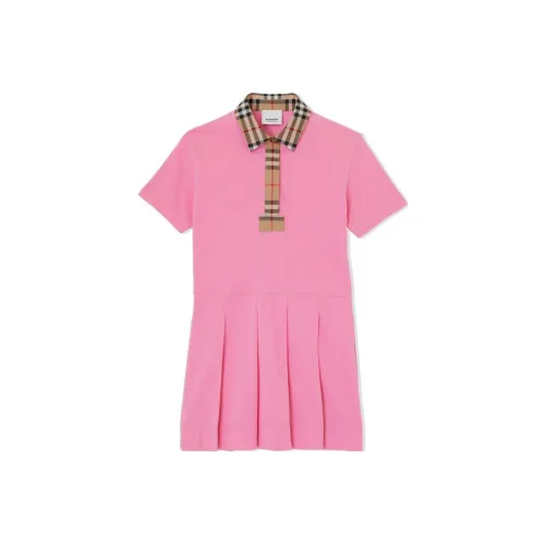 Burberry Розовые Платья для Детей