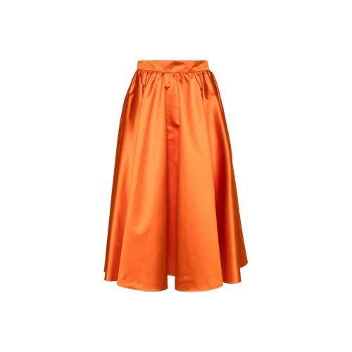 Patou Повседневный Длинный Юбка Женские Оранжевый