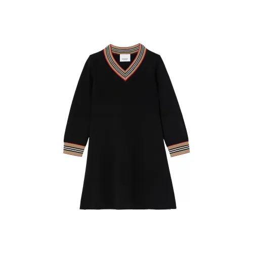 Платье Burberry FW22 Черное Детское