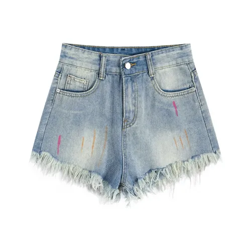 Garbege Джинсовые шорты Женские Blue