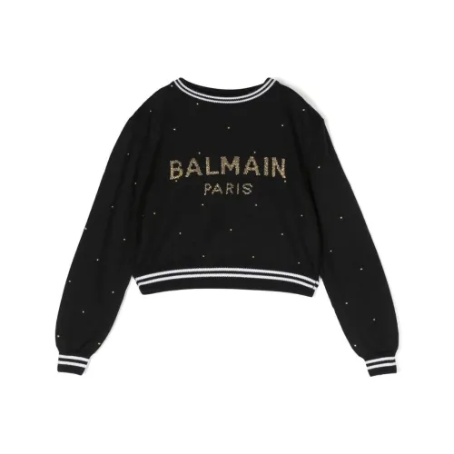 BALMAIN Черный Kids Свитеры