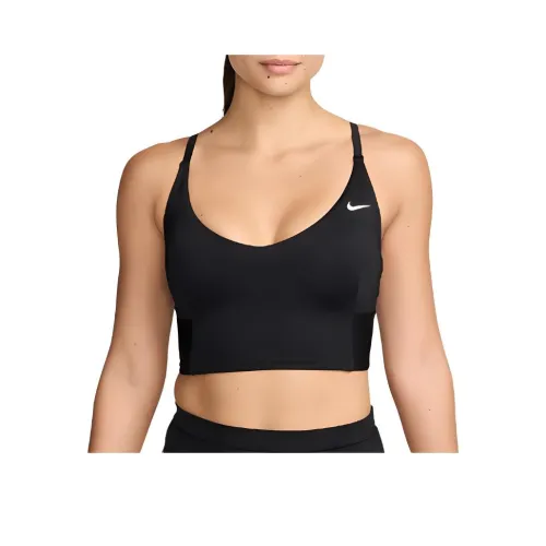 Nike Плавание Женские V-образный вырез Midkini топ двухкомпонентный купальник женский черный