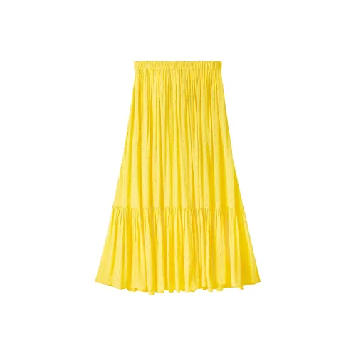 Miss Sixty Повседневный Длинный Юбка Женские Желтые