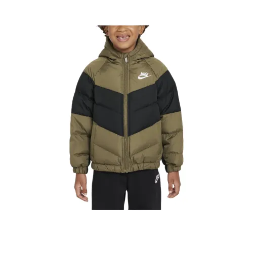 Nike Пуховик Оливково-зеленый для детей 3-7 лет