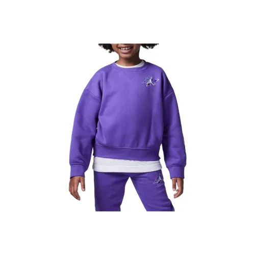 Jordan Take Flight Snap CREW SWEATSHIRT Детский Фиолетовый
