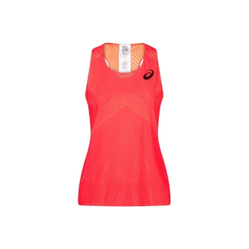 Asics Майка Женская Красная Желтая