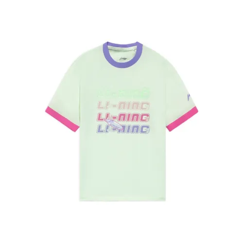 LINING YOUNG Sports Life Collection Т-рубашка Эфирный Фруктовый Зеленый Детский