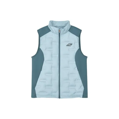 Skechers Kids Пуховый жилет Светлый Антикварный Синий Подростки