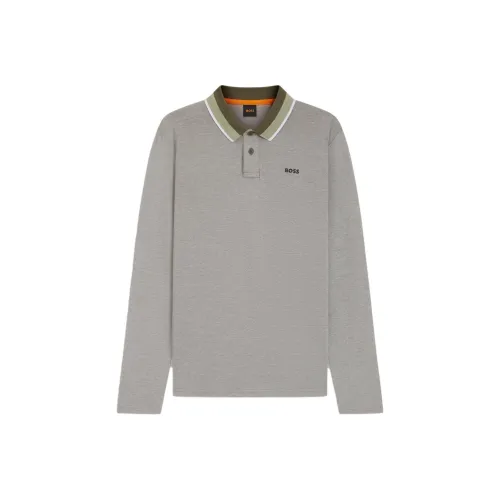 Hugo Boss Поло Мужское Светло-Серое