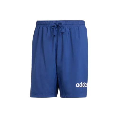 Adidas Essentials Linear logo Повседневные шорты Мужские Темно-синий Белый