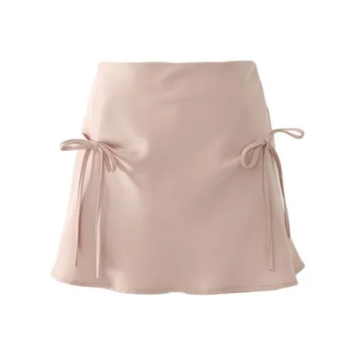 Wen Shan Повседневные короткие юбки Женские Розовый