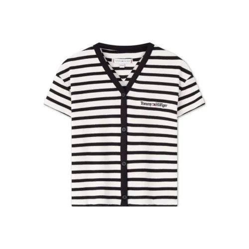 Tommy Hilfiger T-рубашка черно-белые полосы для детей 3-7 лет