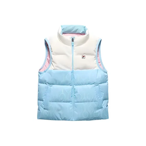 FILA KIDS Пуховый жилет Синий Розовый Детский Возраст 3-7 лет