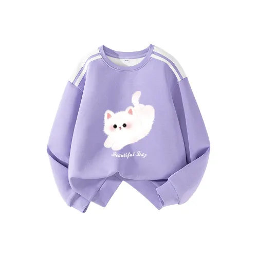 La Chapelle Kids Толстовка Светло-фиолетовый Meow Jump Подростки