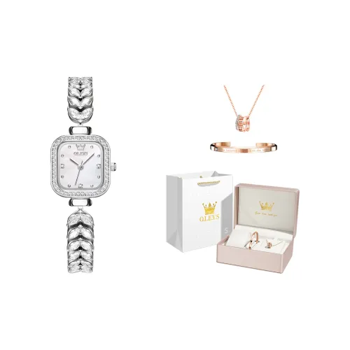 OLEVS Кварцевый механизм нержавеющая сталь ремешок часы женские жемчужная раковина цвет циферблат