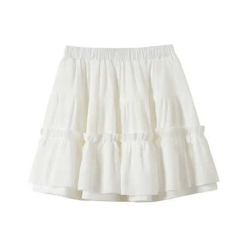 ABBY GODDESS Повседневные короткие юбки Женские Белые