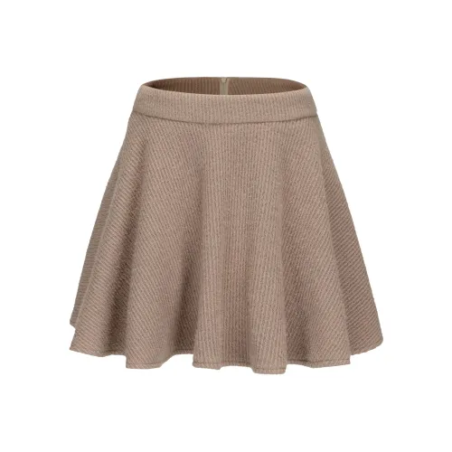 CHIWAWAMEME Повседневные короткие юбки Женские Овсяное молоко Чай