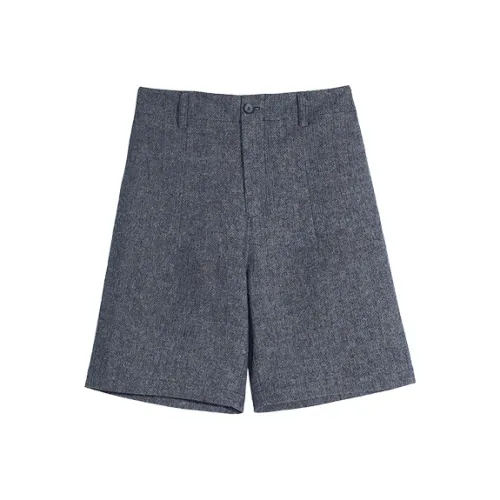 Osens Linen Blue Men's Casual Shorts