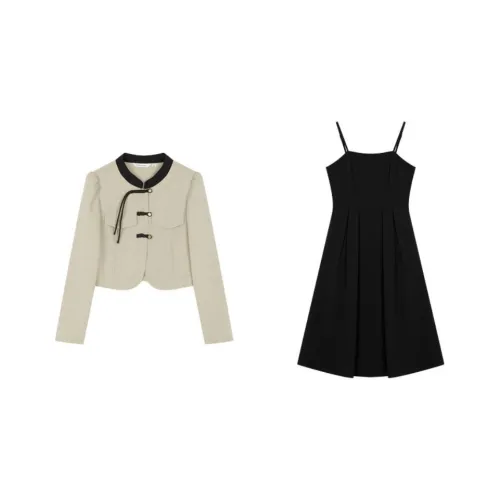 Mo Han Yi Mei Комплект с юбкой Женские Зеленый Черный