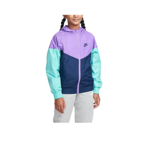nike Sportswear Куртки Пальто Ежевика Полуночный синий Зеленый Иней Полуночный синий Для детей 3-7 лет
