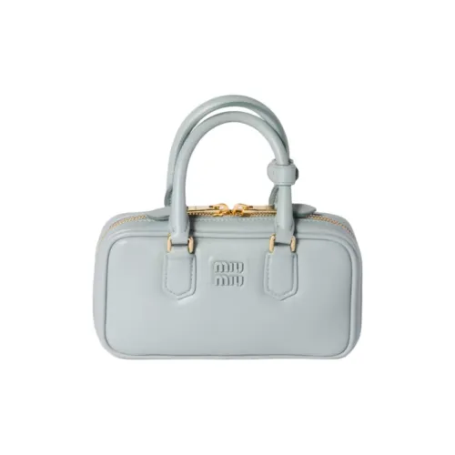 MIU MIU Arcadie series Кожа Одно плечо Сумка Мини Женская Светло-синяя