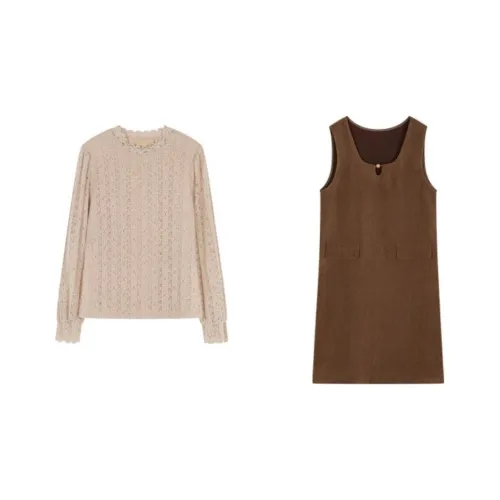 Mo Han Yi Mei Комплект с юбкой Женские Кофе