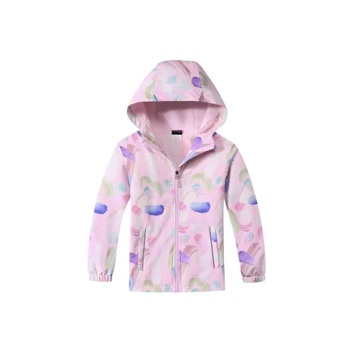 MACBANA Розовый Многоцветный Детские Куртки