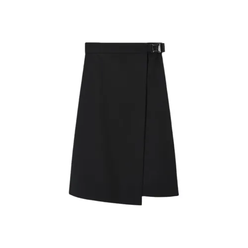 DEGAIA Повседневный Длинный Юбка Женская Черная