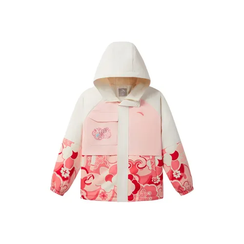 Antakids Куртки Пальто Ванильный Белый С принтом по всей поверхности Подростки