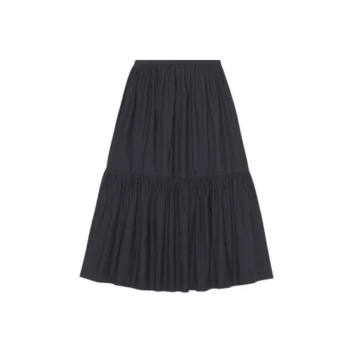 GANNI SS24 Повседневная длинная юбка женская черная