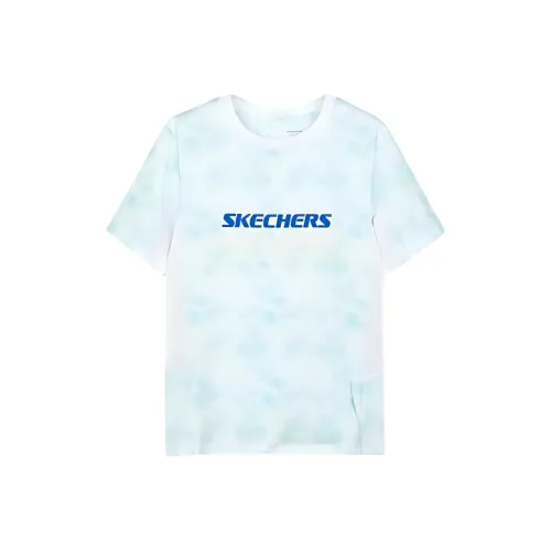 Skechers Kids T-Shirt Свежий Зеленый Белый Tie Dye Подростки