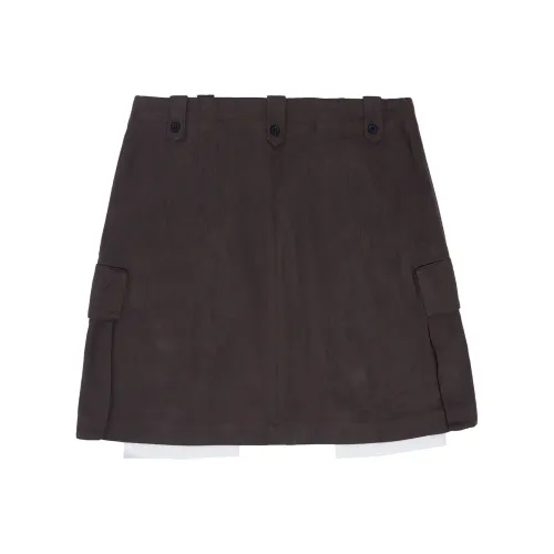 MJ STYLE Повседневные короткие юбки женские темно-серый