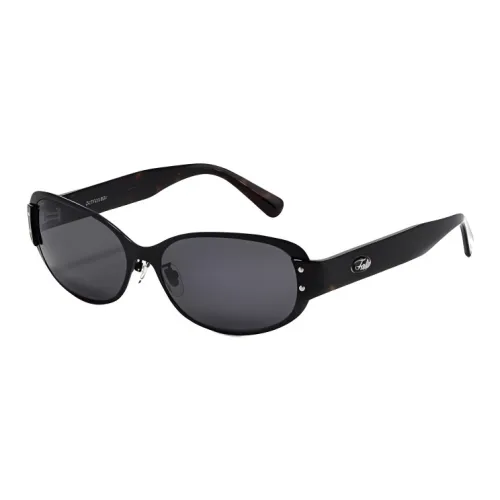 Fakeme Пластина Сплав Рамка Нерегулярная форма Солнцезащитные очки Унисекс Черный