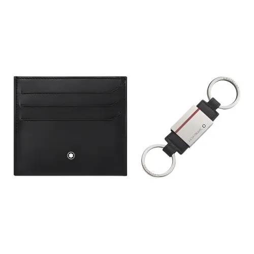 MONTBLANC My Montblanc Night Flight Коровья кожа Держатель для карт Мужской Черный