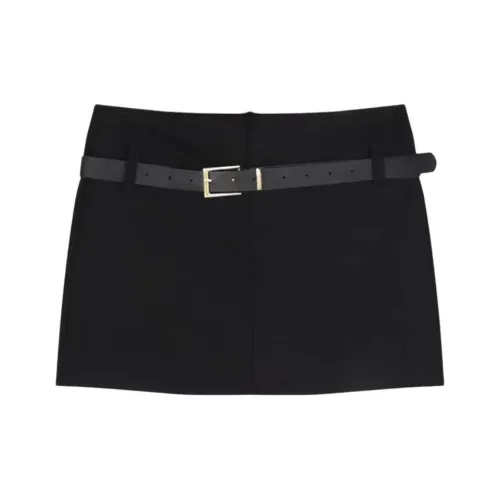 Aghr Повседневные короткие юбки Женские Черный