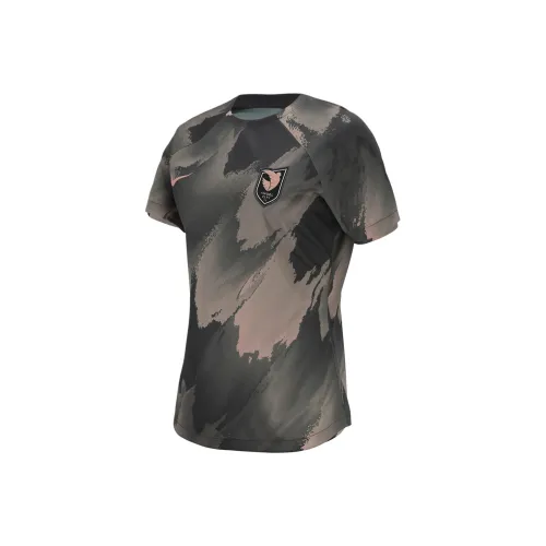 NIKE Железно-серый Женская Футбольная Джерси