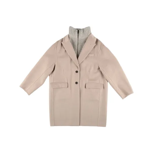 BRUNELLO CUCINELLI Пальто Верблюжий Коричневый Детский