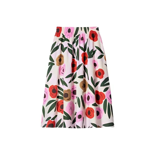 UNIQLO x MARIMEKKO Повседневная длинная юбка женская розовая