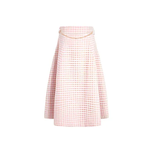Caroline Повседневный Длинный Юбка Женские Розовый