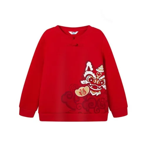 XTEP Толстовка Драгоценный камень Алмазно-красный для детей 3-7 лет