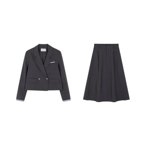 Mo Han Yi Mei Комплект с юбкой Женские Средний серый