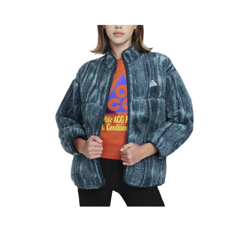 Nike Куртки Пальто THERMA Форма ADVACG Коллекция Джинсовый синий Зеленый Темно-синий Белый Гора Подростки