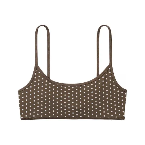 Victoria's Secret ST. Augustine Бикини Топ Классический Точка Бикини Женские Коричневый Точка