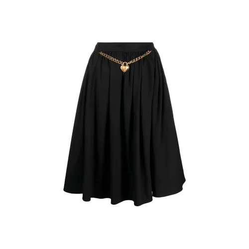 MOSCHINO Повседневный Длинный Юбка Женская Черная