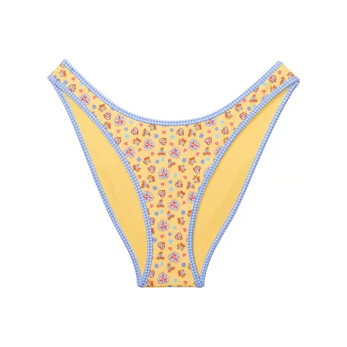 Victoria's Secret Розовый BY FRANKIES BIKINIS Golden Hour Бикини Низ Hc Плавки Женские Желтый